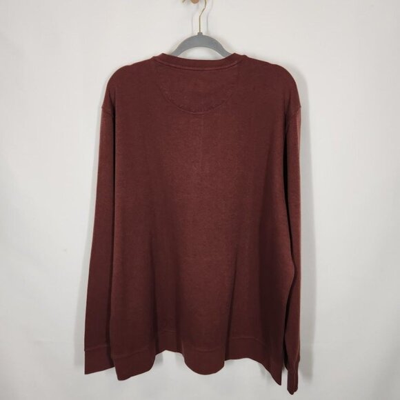 NWT UntuckIt Veneroso Heavyweight Henley‎ in Chestnut Size XXL - Picture 5 of 8